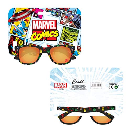 CERDÁ LIFE'S LITTLE MOMENTS Niños Gafas de Sol Avengers Licencia Oficial Marvel, Negro, Talla única-Especialmente diseñadas para una adaptación Perfecta