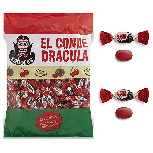 Cerdán Caramelos duro El Conde Drácula dos Lazos sabor Cereza 300 Unidades 1 kg