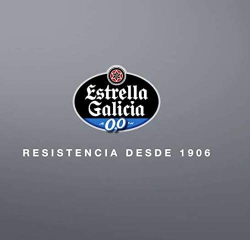 Cerveza sin alcohol Estrella Galicia 0,0 Cerveza - Pack de 24 latas x 330 ml - Total: 7.92 L