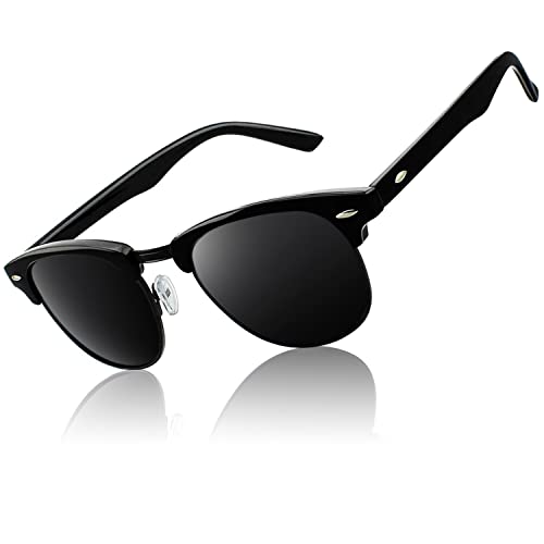 CGID Gafas de sol polarizadas retro medio marco clásico para Hombre y Mujer MJ56