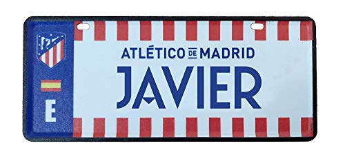 Champion's City Atlético de Madrid - Matrícula Personalizable con Nombre - 6 x 14 Centímetros