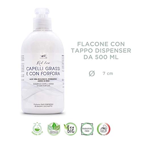 Champu Anticaspa Profesional 500ML Sebocorrector Cabello graso - Sin Sulfatos Ni Parabenos Antigrasa Con Phyto Keratina