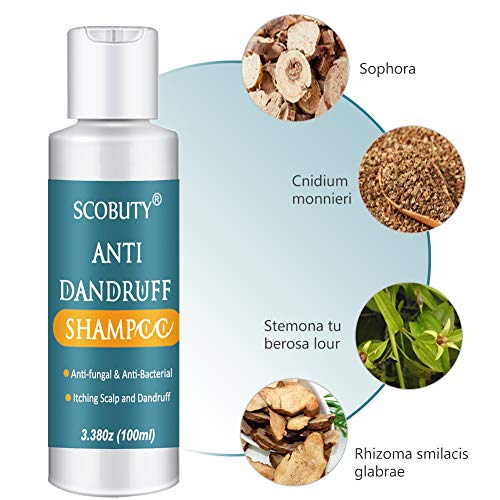 Champu Anticaspa,Champu Dermatitis Seborreica,Psoriasis Champu,Cuero Cabelludo Difuso con Picor Anti Seco para la Psoriasis por Eczema Hombres Mujeres