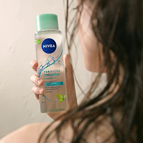 Champú Nivea Mizellen para cabello normal a graso, sin silicona, 1 x 400 ml