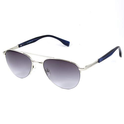 CHANCE - VISOR gafas de sol aviador unisex - Edición limitada (Plata, Gris)