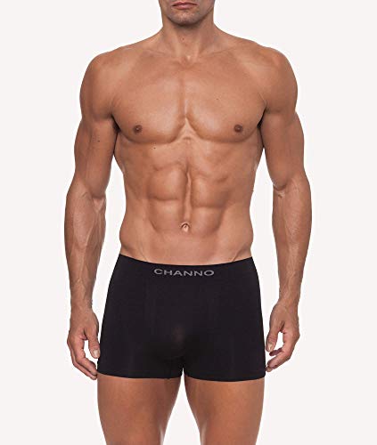 Channo Calzoncillos Boxers Licra Sin Costuras Clasicos (Pack de 12) (Talla L)