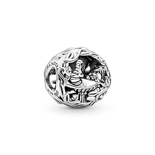 Charm gato y oruga Pandora 799361C00 plata