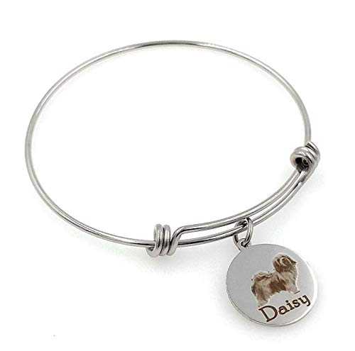 Chloe & Violet Jewelry Havanese de la pulsera del brazalete-personalizada, grabado, ampliable