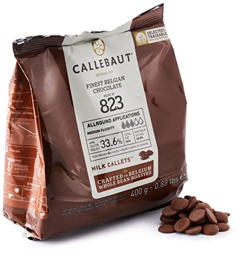 Chocolate con leche en gotas 33,6% Callebaut en bolsa 400 gramos