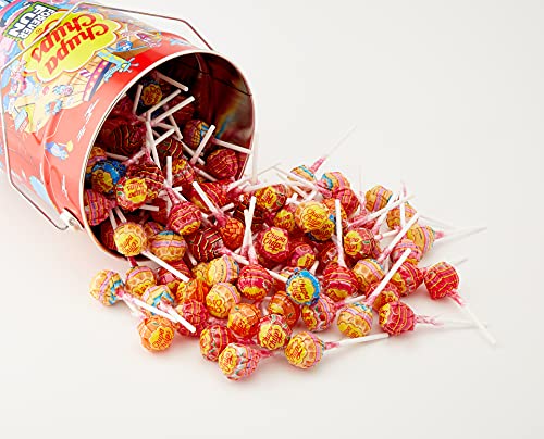 Chupa Chups Lata, Caramelo con Palo Original de Sabores Variados, 150 x 12 g - 1800 g