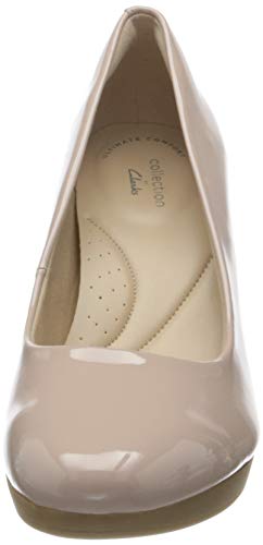 Clarks Ambyr Joy, Bomba Mujer, Dusty Rose Patent Synthetic, 38 EU