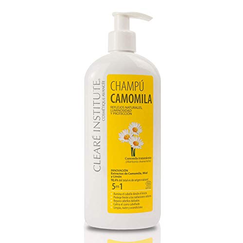 Clearé Institute - Champú Camomila + Mascarilla Camomila, Reflejos Dorados y Luminosos, 440ml + 150ml