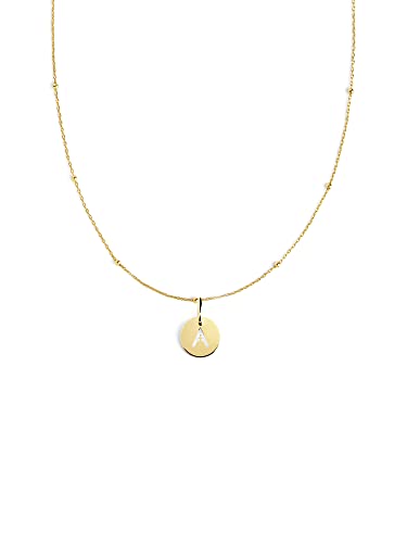 Collar Mini Medallion Oro J - Joyas mujer