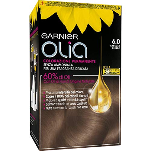 Coloración permanente y decoloración Garnier Olia 6.0 Castano Chiaro