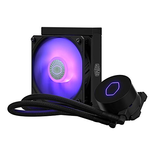 Cooler Master MasterLiquid ML120L V2 RGB Refrigeración Líquida para CPU - Efectos de Iluminación más Brillantes, Bomba de 3ª Generación, Radiador y Ventilador SickleFlow 120mm de Primera Calidad