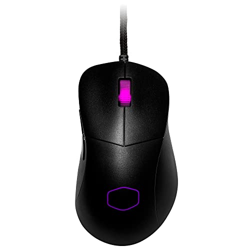 Cooler Master MM730 RGB-LED Ratón Ligero para Juegos con Cable de 48 g - Sensor óptico de 16000 dpi, Microinterruptores ópticos de 70 Millones de clics - Negro Mate