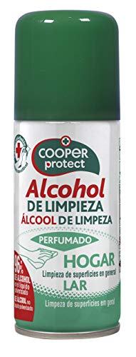 Cooper Protect | Aerosol | Alcohol de Limpieza |Perfumado |96% de Alcohol| Limpieza de Superficies| Contenido: 100 ml 120 g