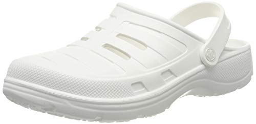 Coqui Kenso Work - Pantuflas para Hombre, Blanco, 45 EU