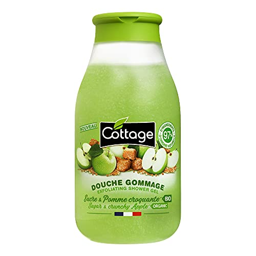 Cottage Ducha exfoliante – Azúcar y manzana croquante orgánica – 97% de ingredientes de origen natural