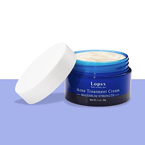 Crema Antiacne Lopsx Crema Acne Facial con Acido Salicilico Acne Tratamiento Para Espinillas e Imperfecciones Anti-Manchas con Doble Fuerza Apto y Seguro Para Pieles Sensibles