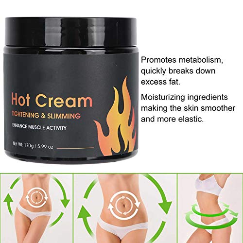 Crema Caliente, Crema Adelgazante Y Reafirmante Crema De Celulitis Antiarrugas Crema De Masaje Para Para Adhesivos Para Bañera Adelgazar Y Modelar El Cuerpo