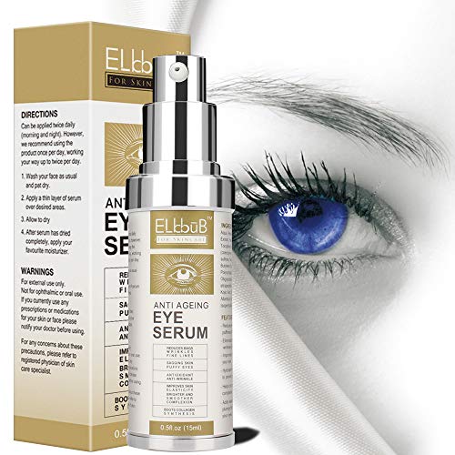 Crema Contorno de Ojos Lifting - Crema para ojos de colágeno con Acido Hialuronico, Vitamina E, Contorno de Ojos Antiarrugas, Anti edad para ojeras,bolsas,patas de gallo e hinchazón,15ml