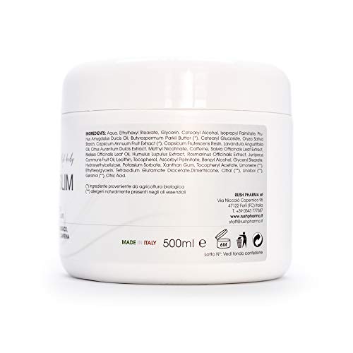 Crema Quema Grasas Anticelulitica 500ML Potente Tratamiento Reductor Corporal Piernas y Abdomen Mujer | Ideal para Masaje Reafirmante y Hidratante