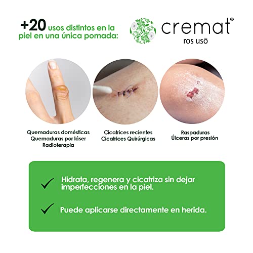 Cremat Pomada, Crema Cicatrizante, Crema Quemaduras e Hidratante