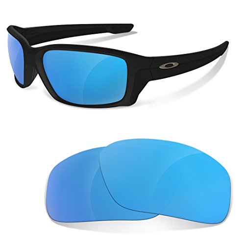 Cristales Compatibles de Recambio para Oakley Straightlink, Polarizada, Fotocromática o Transparente (Ice Blue Polarizado)