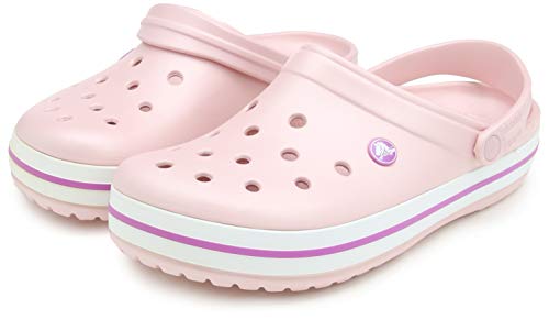 Crocs Crocband, Zuecos Unisex Adulto, Rosa (Pearl Pink Wild Orchid), 41/42 EU