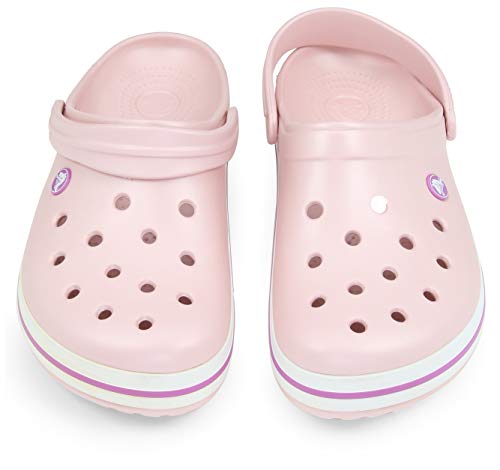 Crocs Crocband, Zuecos Unisex Adulto, Rosa (Pearl Pink Wild Orchid), 41/42 EU