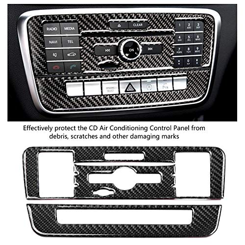 Cubierta de panel de control de aire acondicionado CD de fibra de carbono para Clase A 2013-2018 para Clase B 2012-2018 para CLA 2013-2017 para GLA 2013-2018