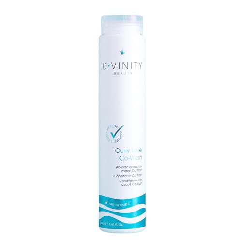 D-Vinity Curly Love - Co-Wash para Cabello Rizado, Acondicionador Rizos, 100% Vegano, Cabello Hidratado y Rizos definidos, Sin Siliconas, Parabenos ni Sulfatos, 250ml