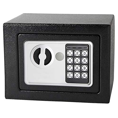 Dawoo Caja Fuerte electrónica 17cmX23 cmX17cm para Oficina o Uso doméstico Caja de Seguridad para Montaje en Pared o Suelo.