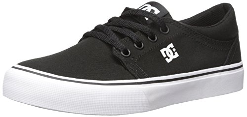 DC Shoes Trase TX, Zapatillas, Black White, 30.5 EU