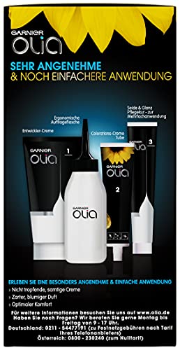 Decolorador de cabello Olia B++ / Coloración de cabello hasta 6 niveles de decoloración (con aceites florales naturales) Sin amoniaco 3 unidades, de Garnier