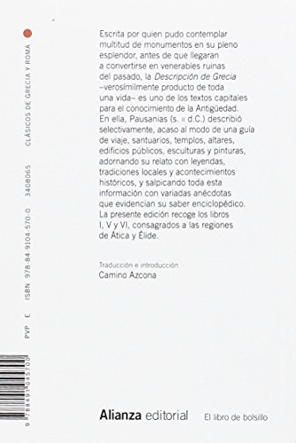 Descripción de Grecia: Ática y Élide (El libro de bolsillo - Clásicos de Grecia y Roma)