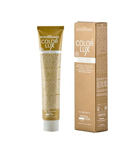 DESIGN LOOK Tinte Color Lux 10.1 Rubio Platino Ceniza 100ML, Estandar