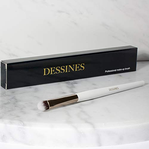 Dessines - Brocha de maquillaje sintética profesional, brocha para artista, brocha para ojos, sombra de ojos, delineador de ojos, doble corrector, brocha de maquillaje (base de sombra de ojos WG780)