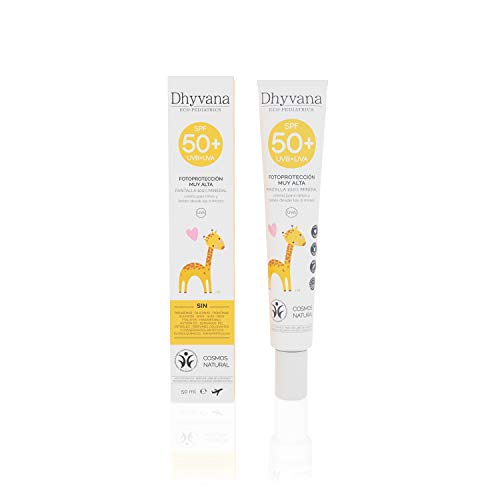 Dhyvana Filtro Solar Spf50Plus. Infantil. 100% Mineral Y Natural