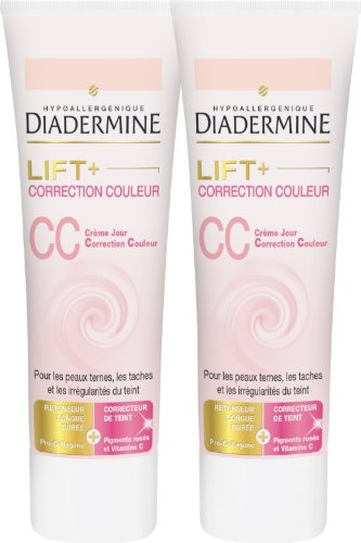 Diadermine – Lift + CC Crema Día Correction color – 50 ml – juego de 2