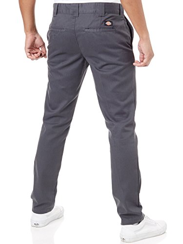 Dickies Slim FIT Work PNT Pantalones, Gris (Charcoal Grey Ch), 34W/32L para Hombre