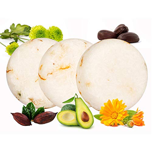 Djtanak Hair Shampoo Bar 3 PACK, champú de caléndula, caspa suave y anticaspa para cabello normal a graso, barra de champú de jabón a base de hierbas orgánico natural para viajes y familia