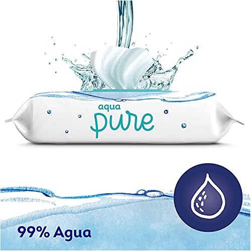 Dodot Toallitas Aqua Pure para Bebé, 99% Agua, 1.296 Toallitas Bebé, 27 Paquetes (27x48)