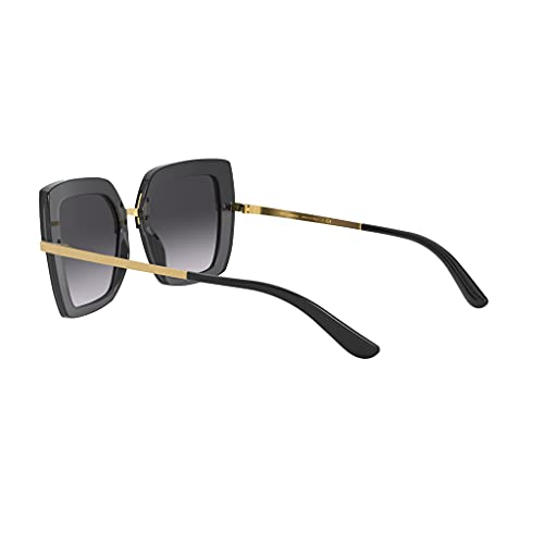 Dolce & Gabbana 0DG4373 Gafas, Top Black ON Transparent Black, 52 para Mujer