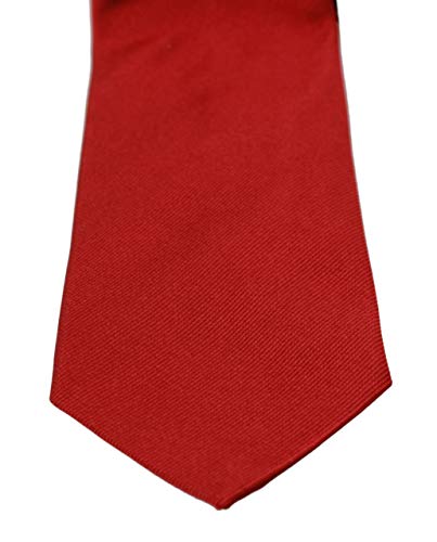 Dolce & Gabbana Corbata de seda sólida roja para hombre clásico