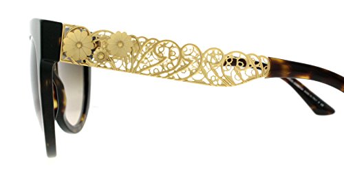 Dolce & Gabbana DG4211 Filigree Collection gafas de sol, Dorado (Havana Gold 502/13), Talla única (Talla del fabricante: One size) para Mujer