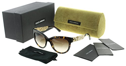 Dolce & Gabbana DG4211 Filigree Collection gafas de sol, Dorado (Havana Gold 502/13), Talla única (Talla del fabricante: One size) para Mujer