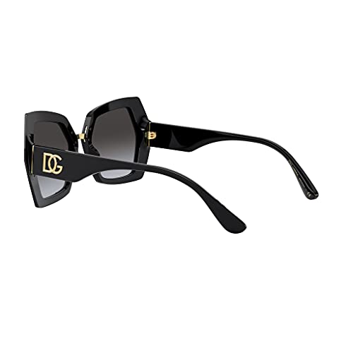 Dolce & Gabbana Gafas de Sol DG MONOGRAM DG 4377 BLACK/GREY SHADED 54/19/145 mujer