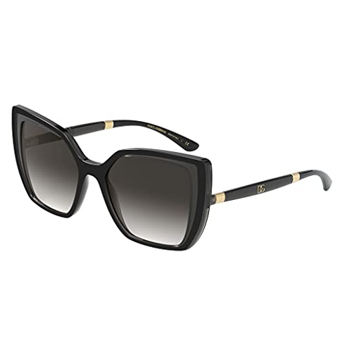 Dolce & Gabbana Gafas de Sol DG MONOGRAM DG 6138 Black Grey/Grey Shaded 55/18/145 mujer